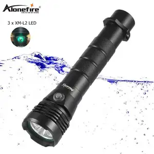 Alonefire DV44 XM-L2 LED 30W parlak ışık dalış el feneri 200m sualtı güçlü açık balıkçılık seyahat spot dalış meşale