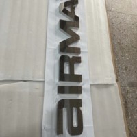 Panneau en acier inoxydable miroir de 40 mm d'épaisseur, haute performance et économique, signalétique haut de gamme personnalisée pour toutes les plaques de porte