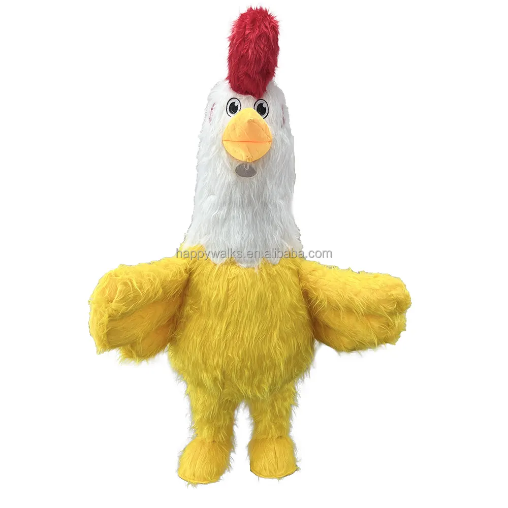 Factory price funny inflatable halloween costumes giant inflatable chicken rooster