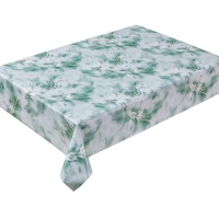 Nappe de table en PVC à motif plumes dorées de luxe, texture marbre douce, imperméable et anti-taches, housse de table en plastique