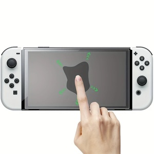 เคสใส Nintendo Switch 2 OLED พร้อมฟิล์มกระจกนิรภัย 3 มิติ 9H ชุดอุปกรณ์ป้องกันการกระแทกสำหรับเครื่องเล่นเกม - Product Image 6