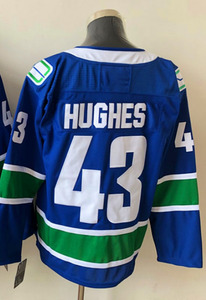 Jersey de hockey sobre hielo con bordado cosido americano para hombre 43 Quinn Hughes 40 Elias Pettersson 10 Pavel Bure US - Product Image 4