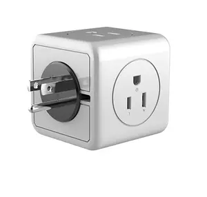 Smart Power Socket Cube Steckdosen leiste USB-Ladegerät für Auto für EU/USA Markt