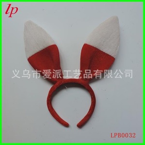 Diadema con Orejas de Conejo, Satén Negro, Accesorio para Disfraces de Fiesta LPB0026 - Product Image 3