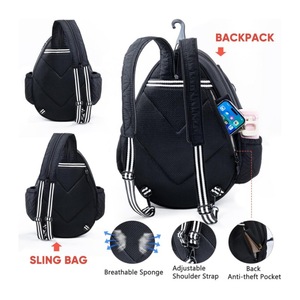 <span class=keywords><strong>Sac</strong></span> de raquette de pickleball portable personnalisé avec bandoulière, durable et imperméable, <span class=keywords><strong>sac</strong></span> de raquette de tennis - Product Image 5