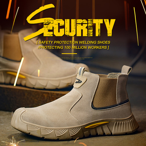 Zapatos de Seguridad para Soldadura para Hombre, Botas de Seguridad Antideslizantes con Puntera de Acero, Antiaplastamiento, Antipinchazos, Resistentes al Desgaste - Product Image 6