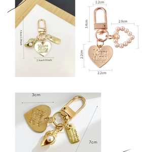 PDANY Porte-clés Cœur Mignon pour Femme et Fille, Chaîne de Clés Tendance en Coquillage et Perle, Ornement de Sac, Bijou, Accessoire de Clé - Product Image 5