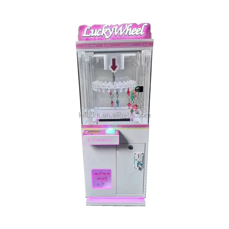 2023 LEFU Lucky Wheel Clip Prize Machine Indoor Arcade Premios Máquina Expendedora de juegos