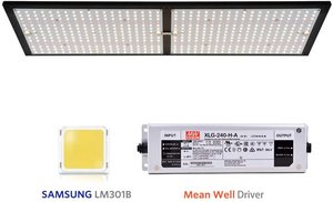 ไฟปลูกพืชแบบ LED รุ่น Sunset Sunrise 240W Sungrow SPID สเปกตรัม 450-475nm/620-630nm CRI80 IP44 สำหรับการออกดอกและการเจริญเติบโต - Product Image 3