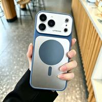Nouvelle Arrivée - Coque de Protection pour Téléphone Portable avec Cadre Antichoc en TPU et PC, Protection de l'Objectif, pour iPhone 13 14 15 16 17 18 Pro Max