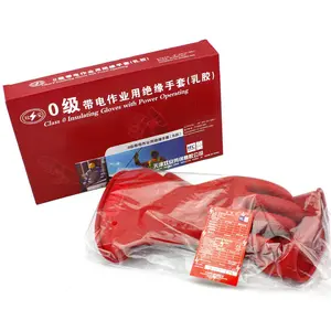 Class 0 High Quality Latex insulating gloves for electrical work en 60903