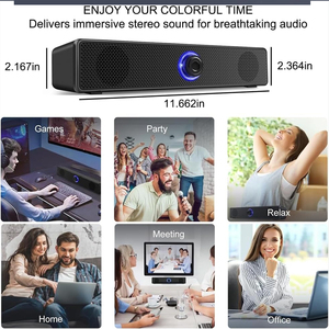 Loa Máy Tính Có Dây loa âm thanh nổi âm thanh chơi game di động thích hợp cho máy tính - Product Image 5