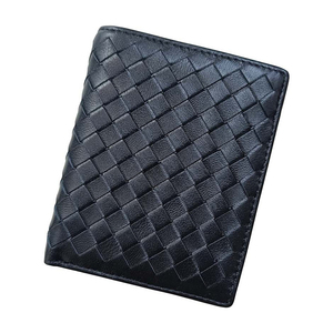 Portefeuilles en <span class=keywords><strong>cuir</strong></span> tissé noir de luxe pour hommes <span class=keywords><strong>Porte</strong></span>-cartes pour <span class=keywords><strong>homme</strong></span> Portefeuille en <span class=keywords><strong>cuir</strong></span> vertical pour hommes Fabricants de sacs à main de créateurs en Chine - Product Image 1