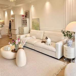 Ensemble de canapés modulaires de luxe modernes, amovibles et lavables, pour salon - Product Image 1