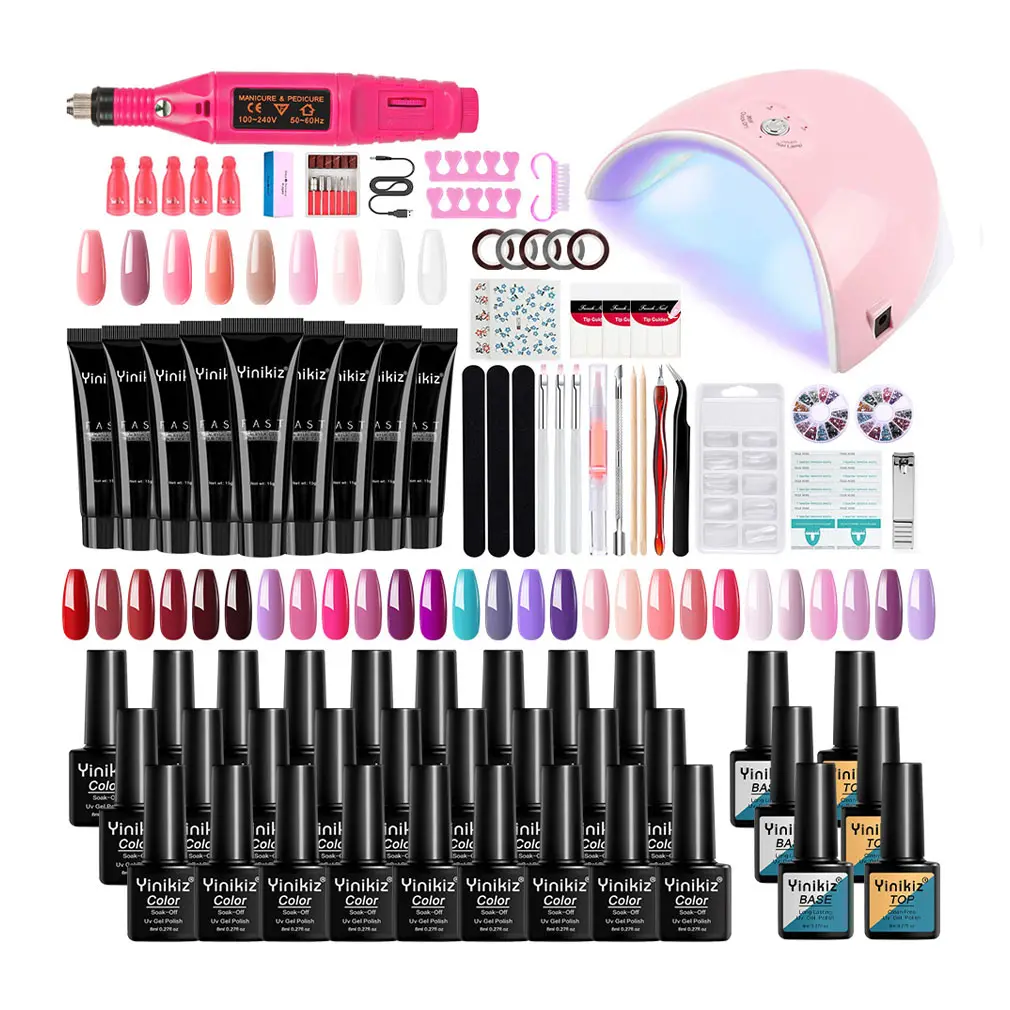 OEM Nail Gel Polish Set Acrylic Gel Polishing Machine 36W Lamp Manicure Tools Set Nail Polish Kit