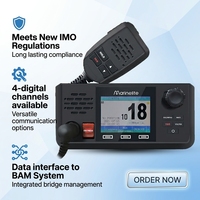 Radio VHF marine Marinelite 25W avec écran tactile GMDSS DSC pour bateau - Fonction Asn 25 Watts
