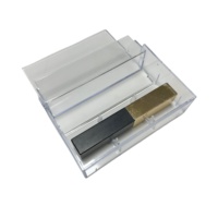 Nouveau Design Créatif Acrylique Maquillage Vitrine Affichage Haute Transparent Perspex Rouge À Lèvres Boîte De Rangement pour Magasin De Beauté