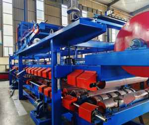 آلة أوتوماتيكية متعددة الأغراض لصنع الألواح الساندويتش، آلة ألواح ساندويتش ثنائية الوظيفة للبوليسترين المتمدد والصوف الصخري - Product Image 3