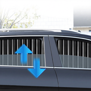 Magnetic Car Side <b>Window</b> <b>Shades</b> Black Silver Gold Polyester Thick Opaque Type for Driver Passenger Rear Seats - Product Image 1