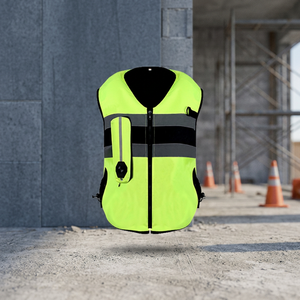 Veste Gilet Airbag de Protection Extra Durable pour les Hanches, Aventure Tout-Terrain, Bandes Réfléchissantes, Respirante, Moto Touring, Unisexe, Toutes Tailles - Product Image 3
