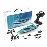 Bote de Carreras RC a Control Remoto de Alta Velocidad 2.4G, Resistente al Agua, 21 km/h, con Baterías Li-po, Listo para Usar