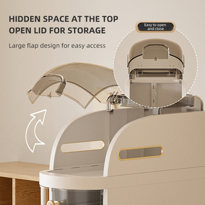 Hẹp Slit Lưu Trữ Tủ Cho Phòng Tắm Mỏng Lưu Trữ Góc Tầng 4-Tầng Nhựa Không Thấm Nước Crevice Di Động <span class=keywords><strong>Locker</strong></span> Với Bánh Xe - Product Image 6