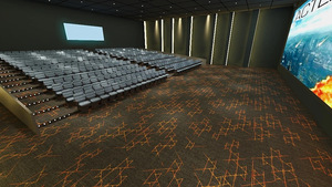 Tapis d'usine étoile mur à mur <span class=keywords><strong>cinéma</strong></span> moderne coloré théâtre tache et résistant au feu coupe Pile Nylon imprimé tapis - Product Image 3