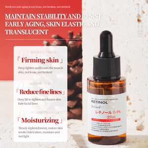 コラーゲンを含むプライベートラベルアンチエイジング0.4% レチノールフェイスセラムは、細い線としわの治療を和らげ、栄養を与えます - Product Image 4