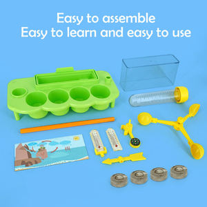 Station météo pour enfants, kit scientifique, pluviomètre, anémomètre, thermomètre, plateau pour plantes, jouet éducatif STEM, cadeau - Product Image 6