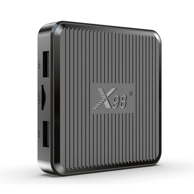X98Q Android 11.0 Smart TV Box Amlogic S905W2 UHD 4K Media Player 2.4G/5G Dual-band WiFi AV1 VP9 H.265 Decoding Remote Control