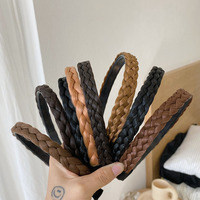 Nouveau Bandeau Cheveux Tressé en Queue de Poisson, Fausses Tresses, Antidérapant, Fait Main, Doux, Perruque Tressée en Chevrons, Bandeau Cheveux Unique pour Femme, Vente en Gros