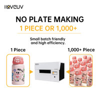 Imprimante UV cylindrique 360° sans soudure pour gobelets commerciaux et bouteilles coniques en acier inoxydable