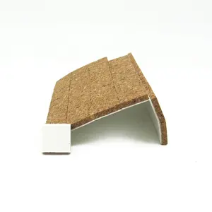 25*25*6.5mm Glass Protection Cork Distance Pads mit Clinging Foam für Glass Protecting