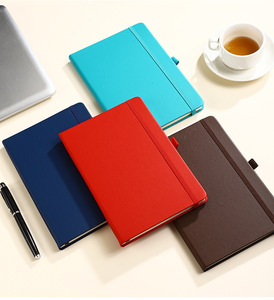 Cuaderno A5 de PU con Tapa Dura, Banda Elástica, Alta Calidad, Diario de Registro Administrativo Escolar, Personalizable con Logotipo Empresarial, Regalo Empresarial - Product Image 6