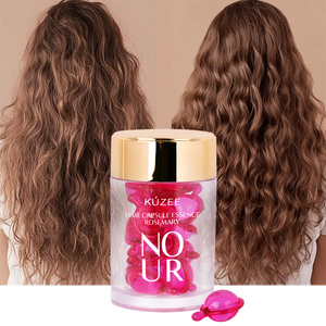 Capsules d'huile <span class=keywords><strong>de</strong></span> romarin biologique naturelle, vitamine E, huile d'avocat, adoucissent les cheveux rêches et secs, soulagent les démangeaisons du cuir chevelu, étiquette personnalisée - Product Image 6