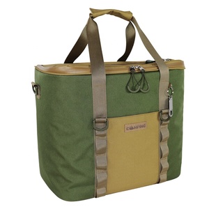 Sac isotherme en toile 38x24x33cm avec fermeture éclair, pour le camping en extérieur, rangement alimentaire, avec poignée - Product Image 3