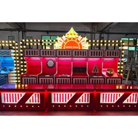 Équipement de jeu d'attraction certifié, structure en acier robuste, combinaison interactive commerciale pour adultes et enfants, idéal pour les locations d'événements et de fêtes