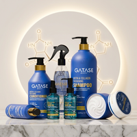 GATASE Kit Capillaire Hydratant à la Biotine et au Collagène : Shampoing & Après-Shampoing Fortifiants Anti-Chute et Épaississants, Traitement Réparateur