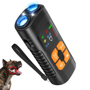 Tize最新多功能发光二极管七彩屏狗排斥器超声波防树皮控制训练器手持狗威慑 - Product Image 1