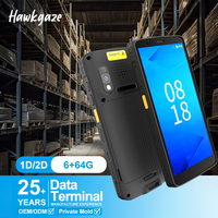 Terminal de Datos Móvil PDA con Escáner de Código QR, Android 14, IP67, 5100 mAh, 8 Núcleos, 2.4 GHz, 6+64 GB, Pantalla Completa de 6 Pulgadas