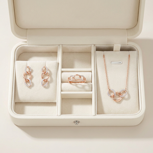 Fabricant Grossiste Populaire : Ensemble de Bijoux Classiques Brillants en Or Rose Massif 18K avec Diamants Naturels Véritables – Style Minimaliste - Product Image 6