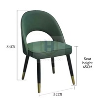 Cabine de café commercial moderne Sièges Mobilier d'hôtel Table Chaise pour salle à manger en cuir PU Bois pour Restaurant Appartement