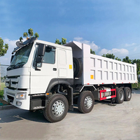 Service OEM Camion benne d'occasion Sinotruk Howo 6x4 8x4 371hp 375hp 380hp 10 roues pour l'exploitation minière en vente