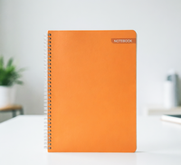 Carnet à spirale en papier kraft avec logo personnalisé, carnet de notes écologique imprimé, bloc-notes bon marché pour l'école, A4, 100 feuilles