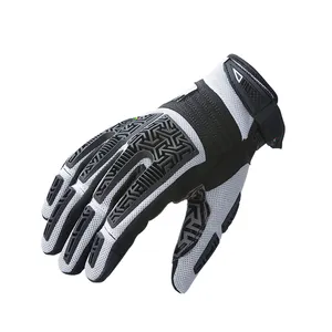 Eldiven hakiki deri motokros eldivenleri karayolu oto motosiklet yarış spor eldiven siyah