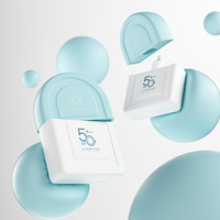 Bouteille d'emballage de conteneur de crème solaire cosmétique de 50ml de dégradé mignon unique de luxe
