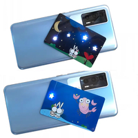 Carte de membre professionnelle sans contact NFC avec logo personnalisé, en PVC LED, format CR80, protocole ISO 14443A