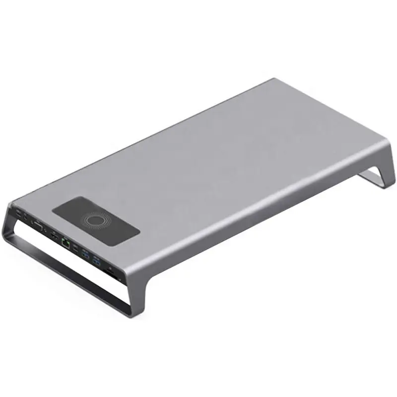 Xput Hub pengisi daya nirkabel USB Tipe C, stasiun Dok Laptop USB-C tipe-c 1000Mbps kompatibel HDMI 11 In 1
