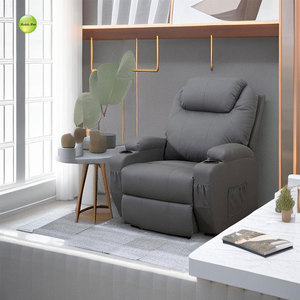 Poltrona Anji Multifunzionale Moderna per Soggiorno con Cuscino Alto, Estensibile, <span class=keywords><strong>Telecomando</strong></span>, in Pelle PU e Portabicchieri - Product Image 5
