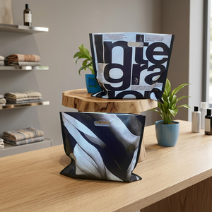 Durable <b>Foldable</b> Non Woven Grocery Carry <b>Bags</b> for Retail Shopping Supermarket Household Travel Market and Event Use Eco Friendly - Product Image 2